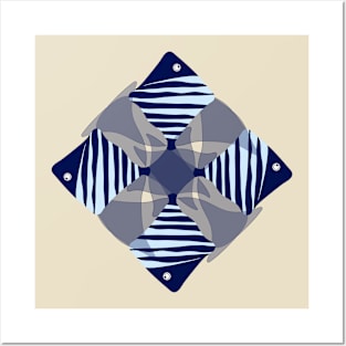 Geometrical Angelfish Posters and Art